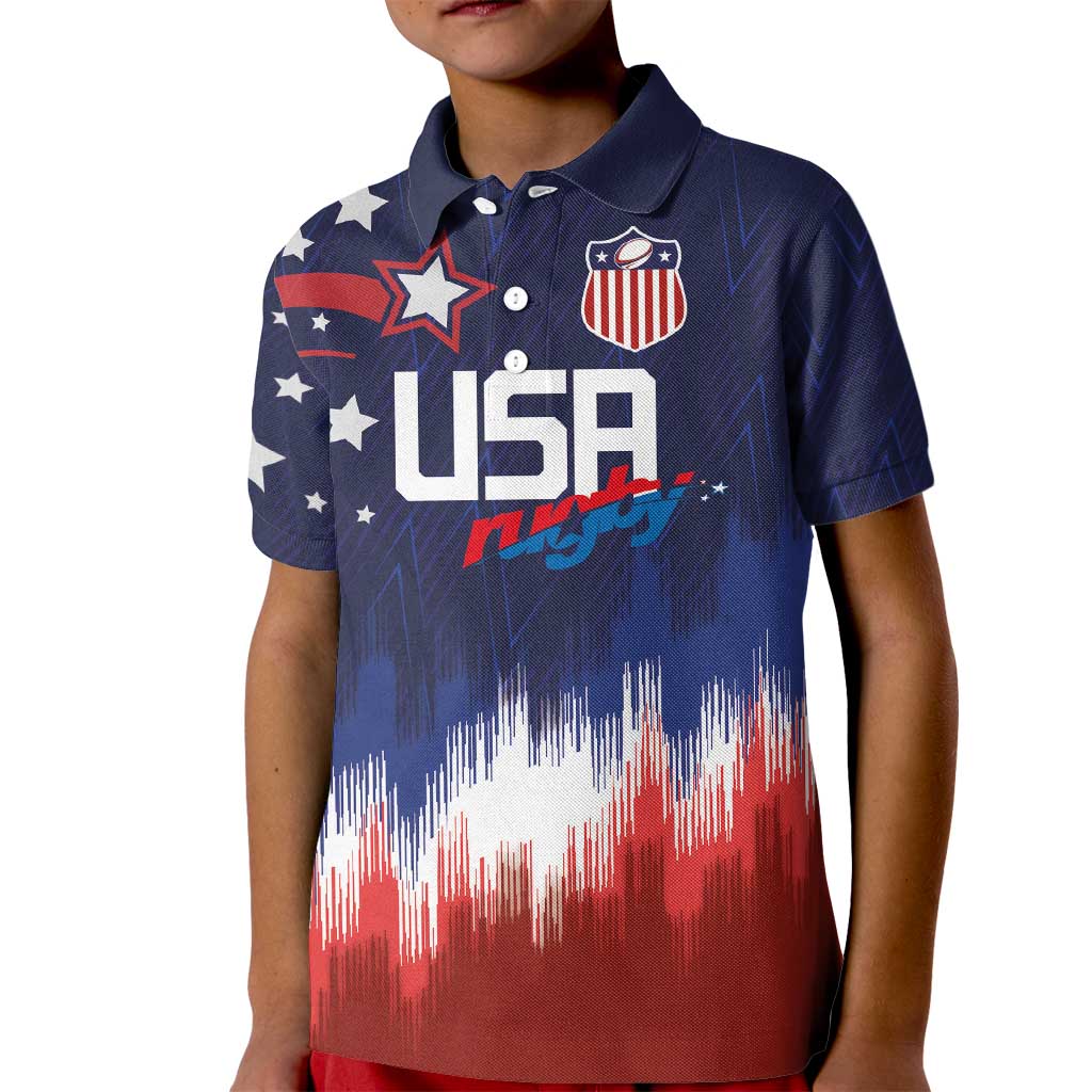 Custom Rugby USA Kid Polo Shirt American Icon - Wonder Print Shop