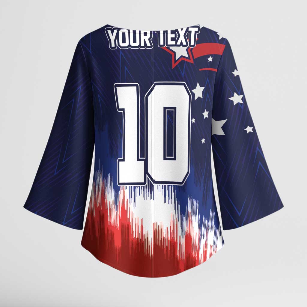 Custom Rugby USA Kimono Sleeve Blouse American Icon - Wonder Print Shop