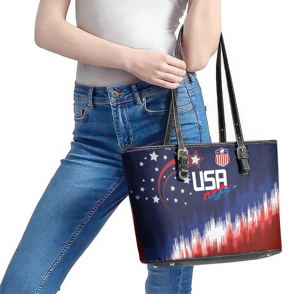 Rugby USA Leather Tote Bag American Icon - Wonder Print Shop