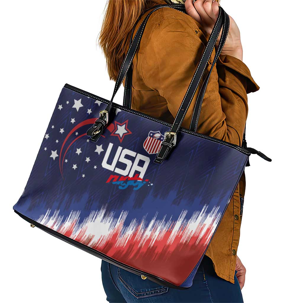 Rugby USA Leather Tote Bag American Icon - Wonder Print Shop