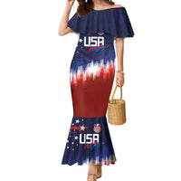 Custom Rugby USA Mermaid Dress American Icon - Wonder Print Shop