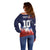 Custom Rugby USA Off Shoulder Sweater American Icon - Wonder Print Shop