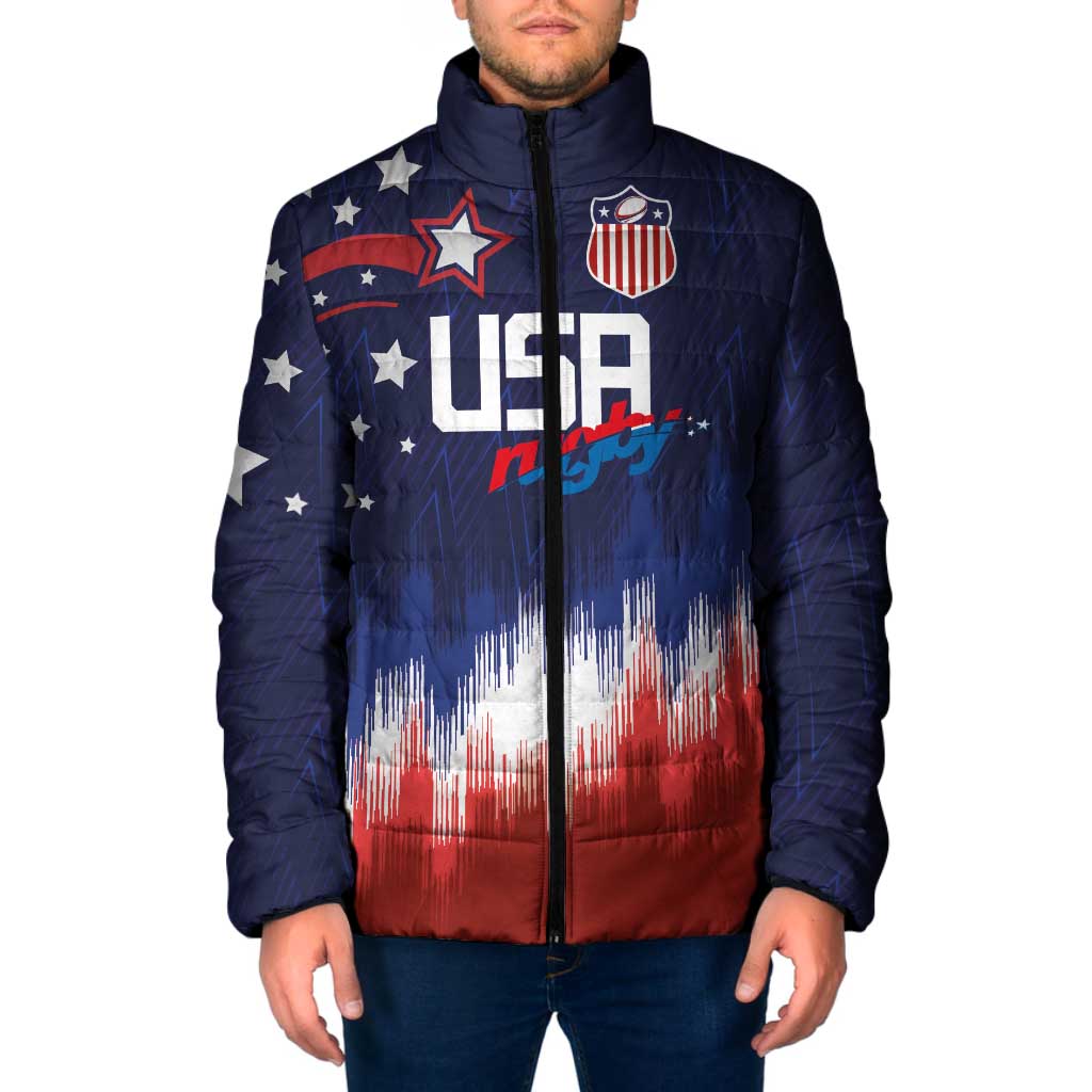 Custom Rugby USA Padded Jacket American Icon - Wonder Print Shop