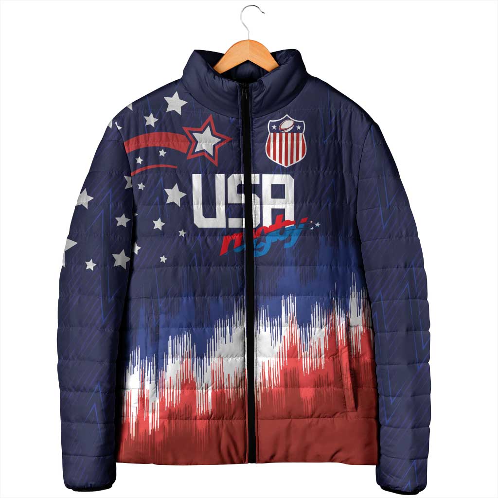Custom Rugby USA Padded Jacket American Icon - Wonder Print Shop