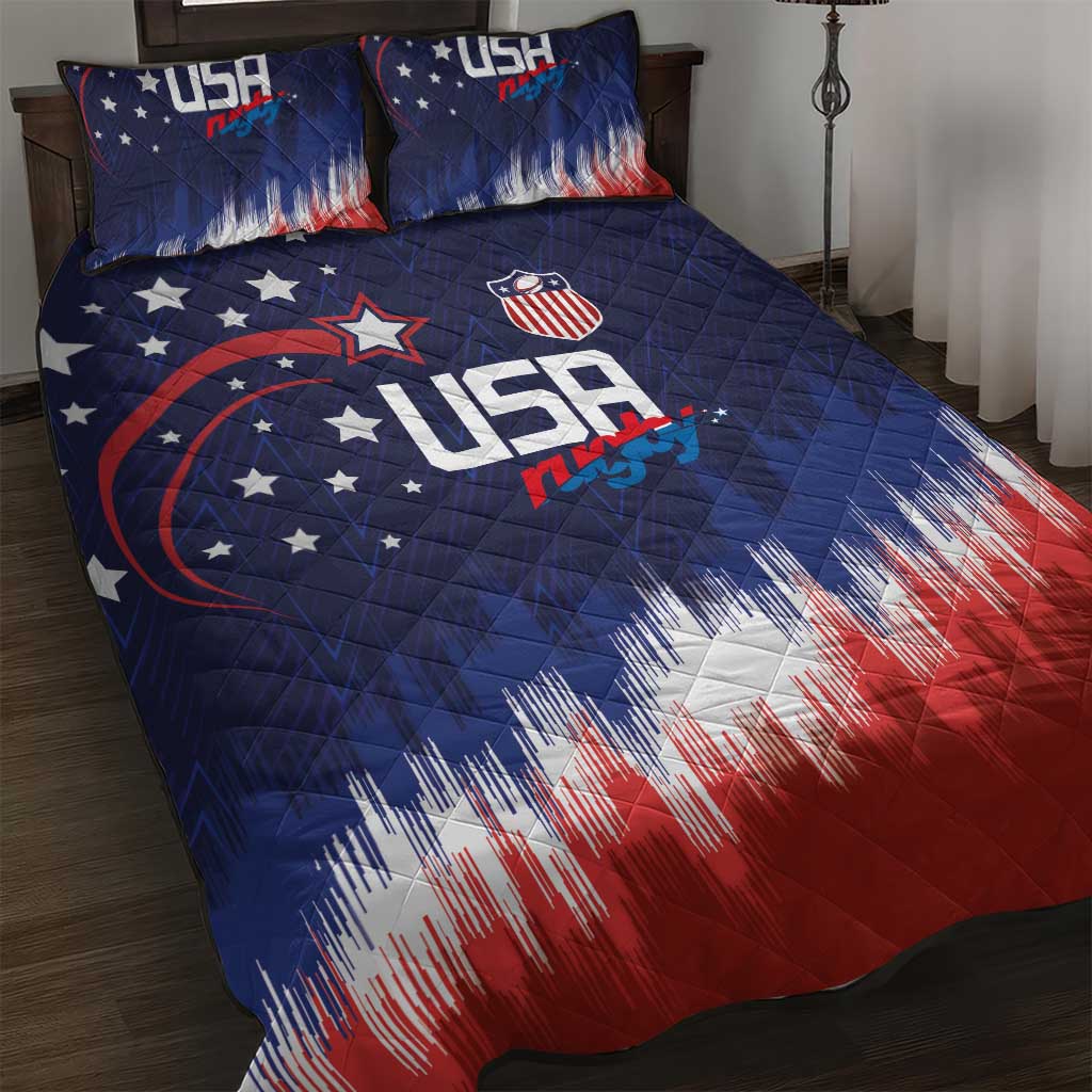 Rugby USA Quilt Bed Set American Icon - Wonder Print Shop