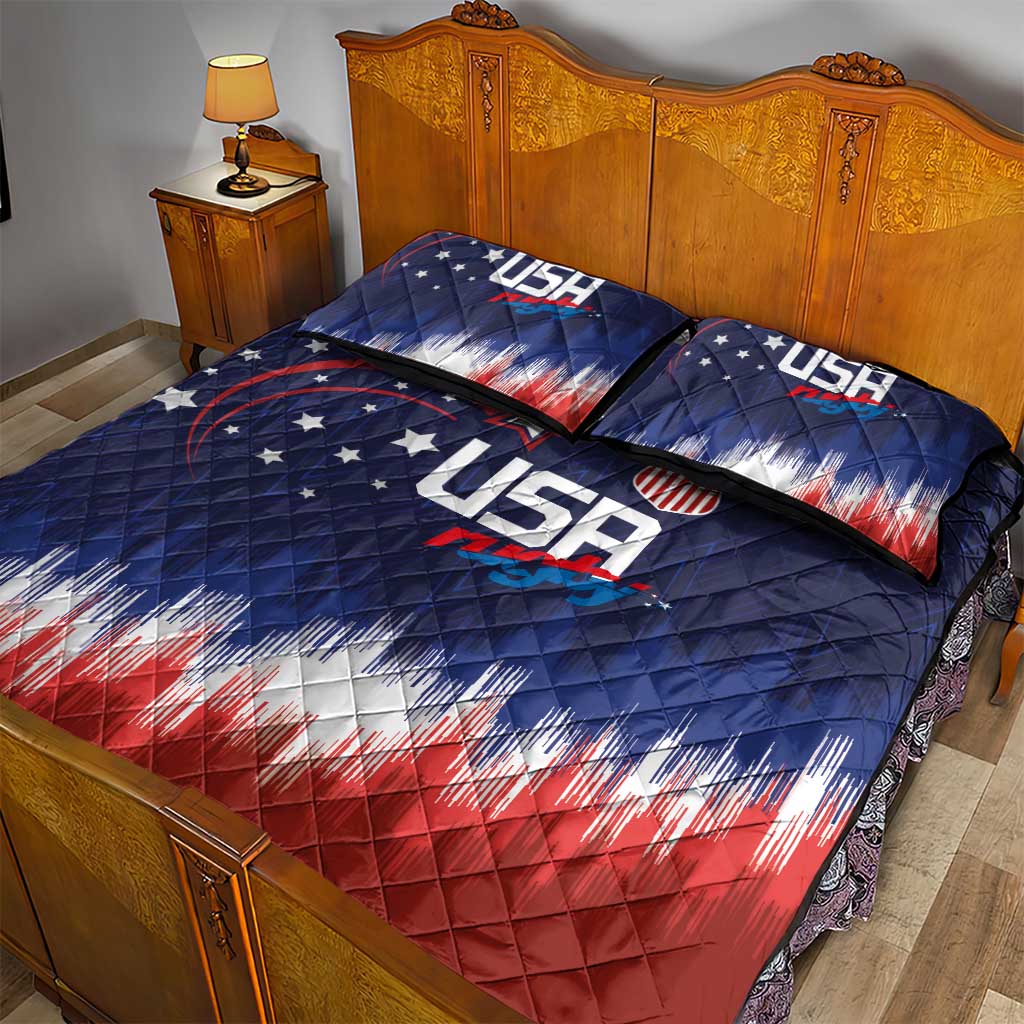 Rugby USA Quilt Bed Set American Icon - Wonder Print Shop