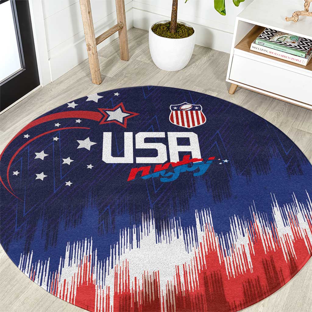 Rugby USA Round Carpet American Icon - Wonder Print Shop