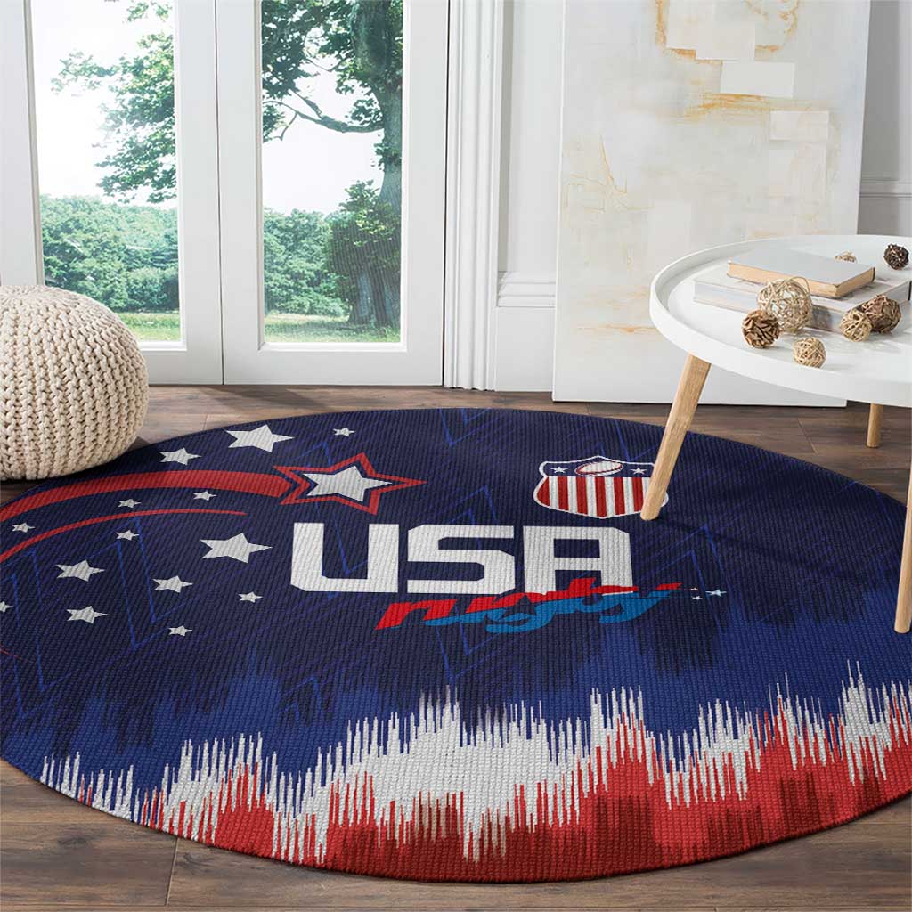 Rugby USA Round Carpet American Icon - Wonder Print Shop