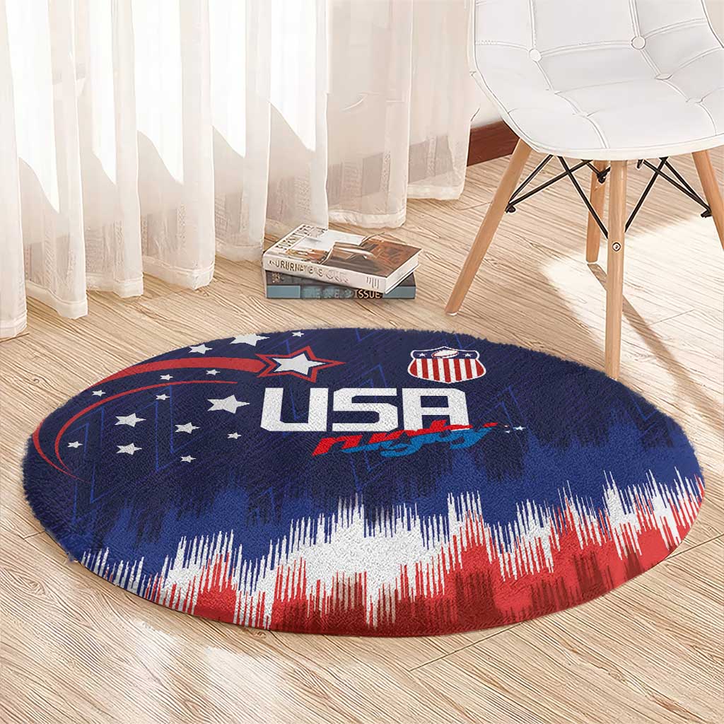 Rugby USA Round Carpet American Icon - Wonder Print Shop