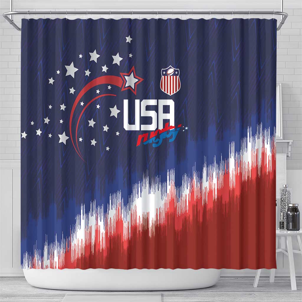 Rugby USA Shower Curtain American Icon - Wonder Print Shop