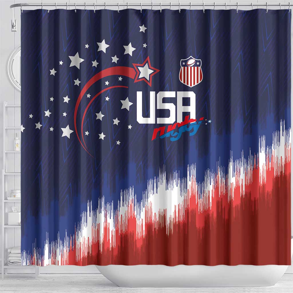 Rugby USA Shower Curtain American Icon - Wonder Print Shop