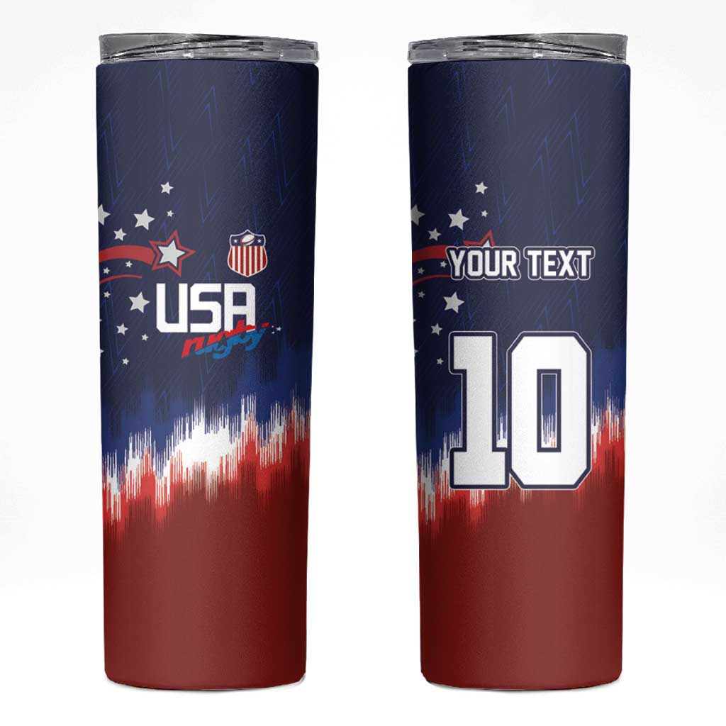 Custom Rugby USA Skinny Tumbler American Icon - Wonder Print Shop