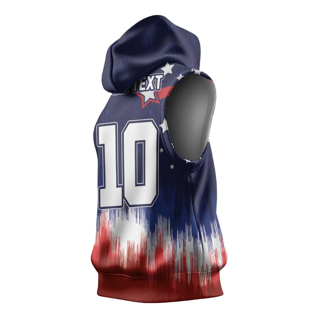 Custom Rugby USA Sleeveless Hoodie American Icon - Wonder Print Shop