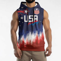 Custom Rugby USA Sleeveless Hoodie American Icon - Wonder Print Shop