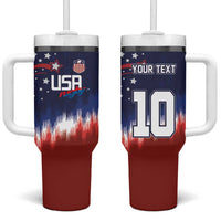 Custom Rugby USA Tumbler With Handle American Icon - Wonder Print Shop