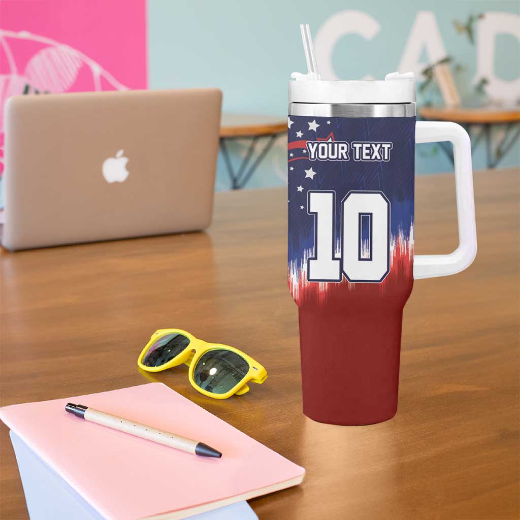 Custom Rugby USA Tumbler With Handle American Icon - Wonder Print Shop