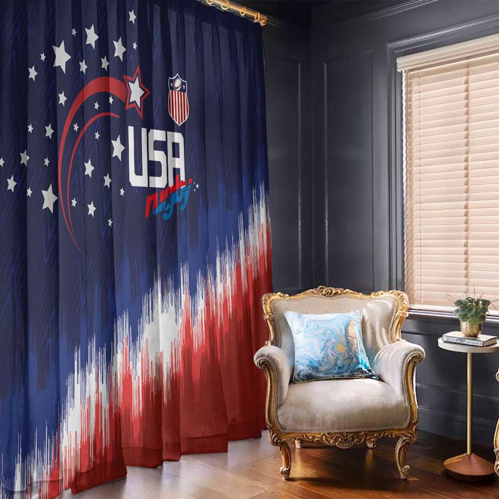 Rugby USA Window Curtain American Icon - Wonder Print Shop