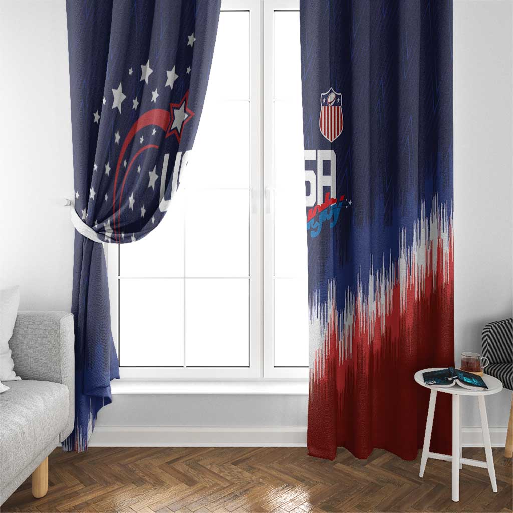 Rugby USA Window Curtain American Icon - Wonder Print Shop