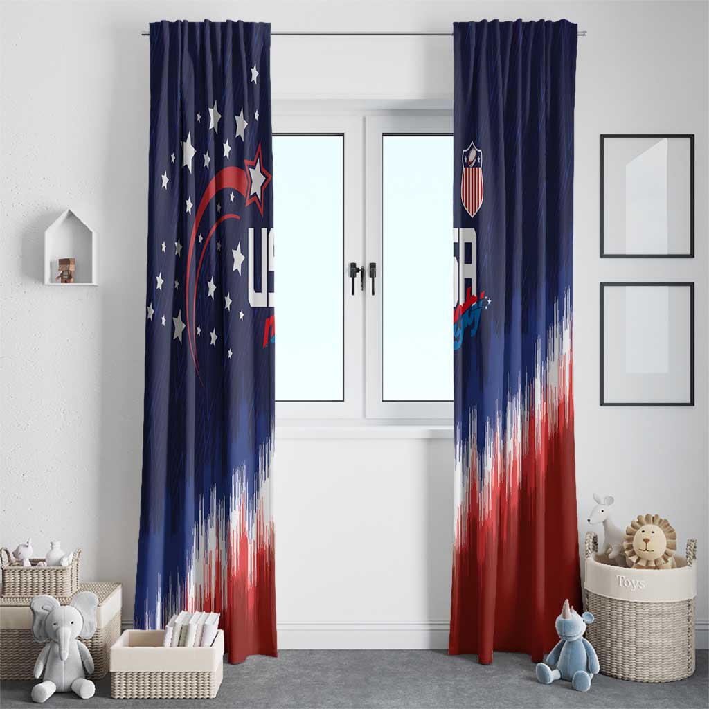 Rugby USA Window Curtain American Icon - Wonder Print Shop