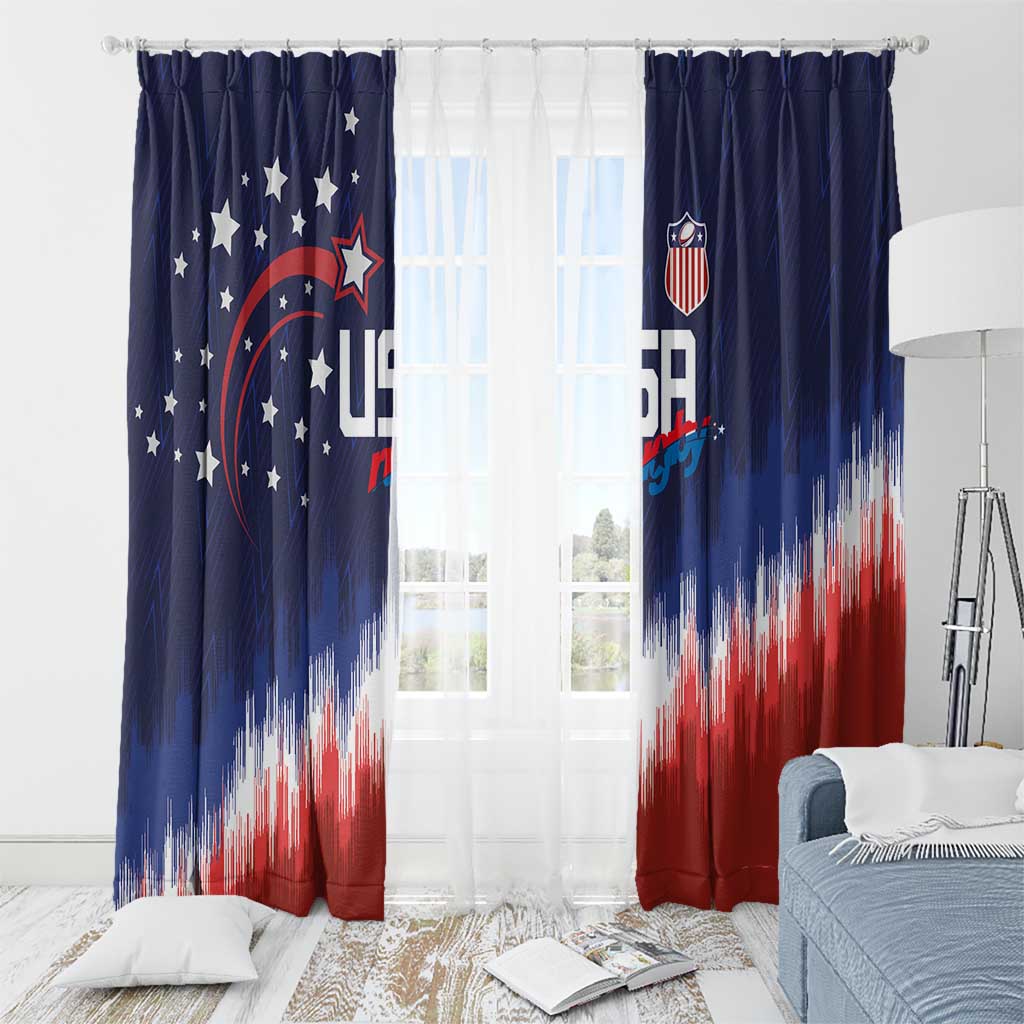 Rugby USA Window Curtain American Icon - Wonder Print Shop