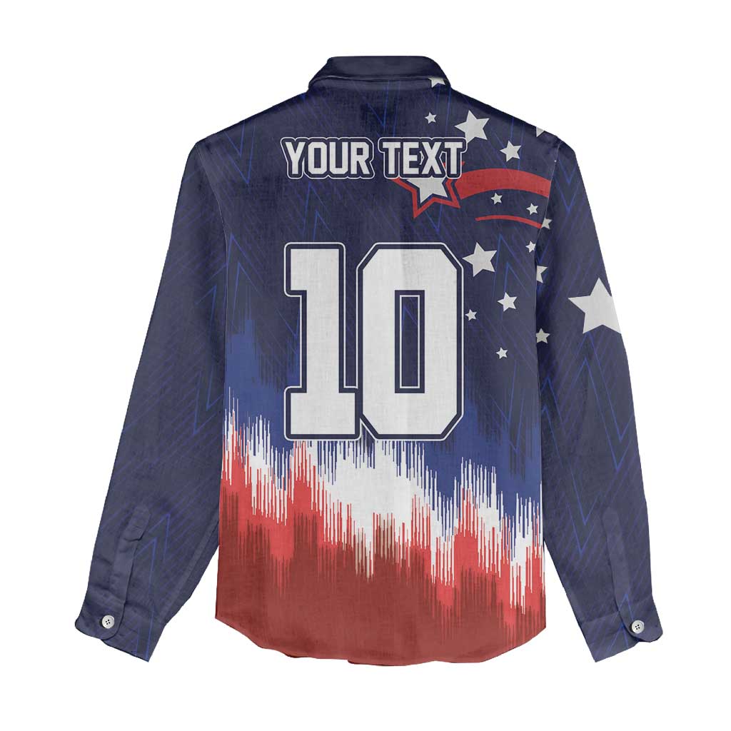 Custom Rugby USA Women Casual Shirt American Icon - Wonder Print Shop