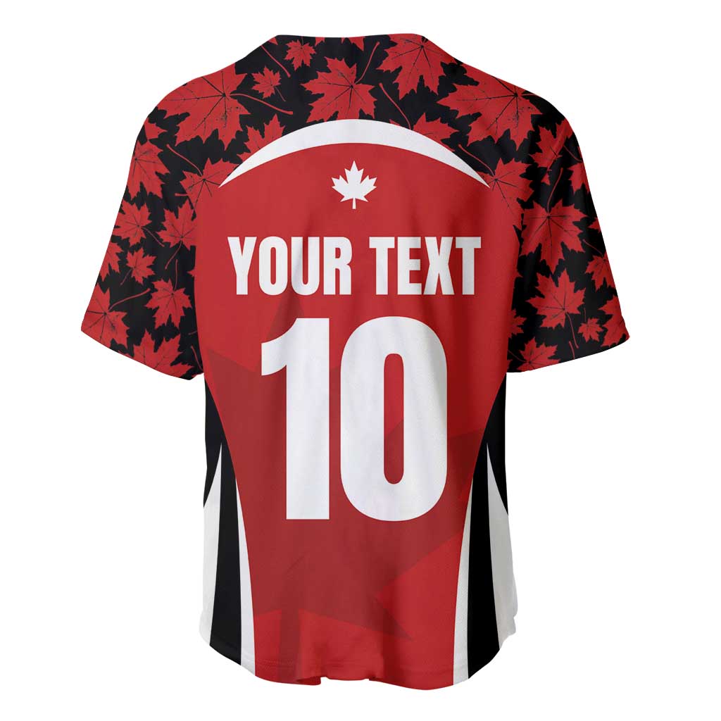 Custom Canada Pacific Rugby 2024 Baseball Jersey Maple Pattern Jersey - Wonder Print Shop
