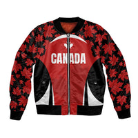 Custom Canada Pacific Rugby 2024 Bomber Jacket Maple Pattern Jersey - Wonder Print Shop