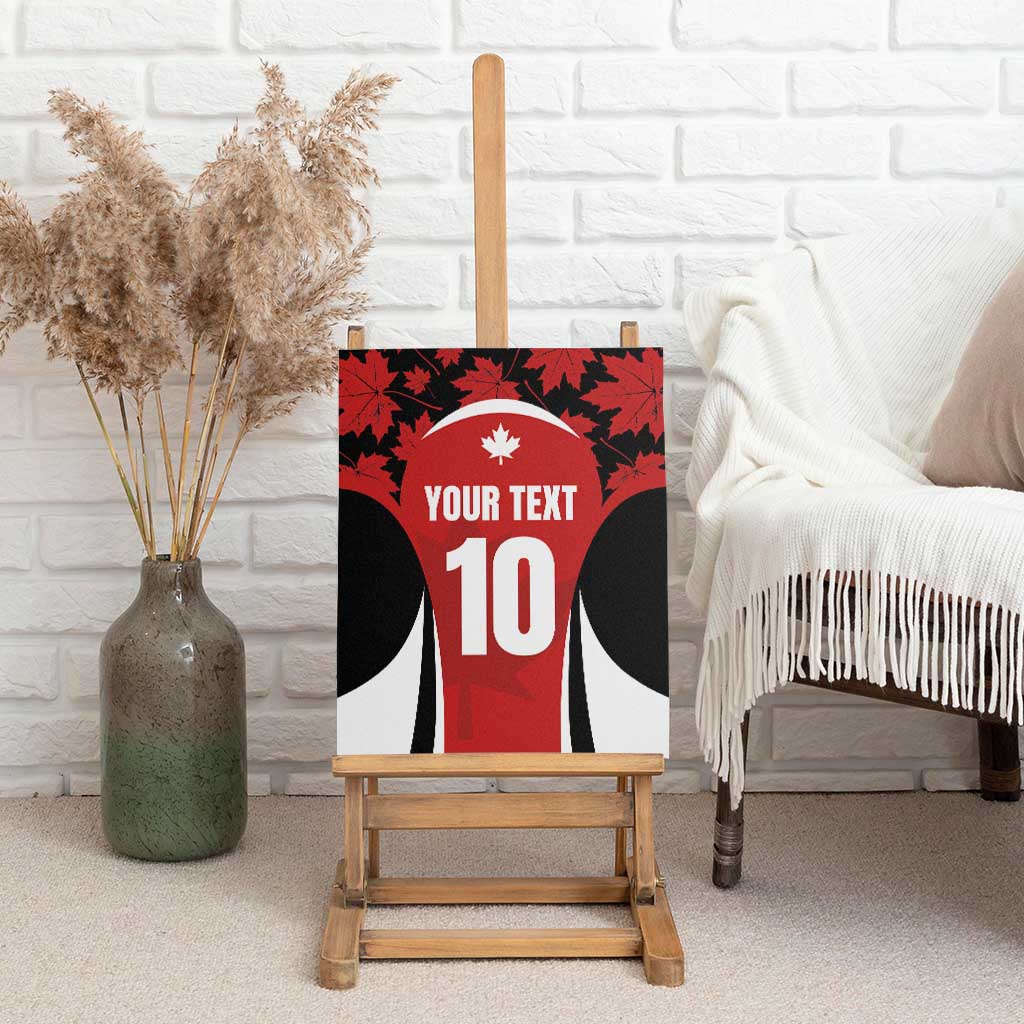 Custom Canada Pacific Rugby 2024 Canvas Wall Art Maple Pattern Jersey - Wonder Print Shop