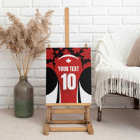 Custom Canada Pacific Rugby 2024 Canvas Wall Art Maple Pattern Jersey - Wonder Print Shop