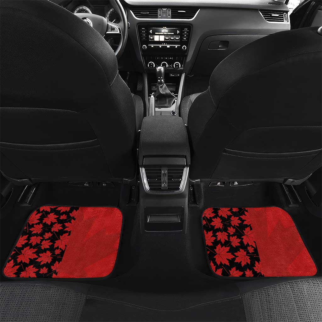 Custom Canada Pacific Rugby 2024 Car Mats Maple Pattern Jersey - Wonder Print Shop