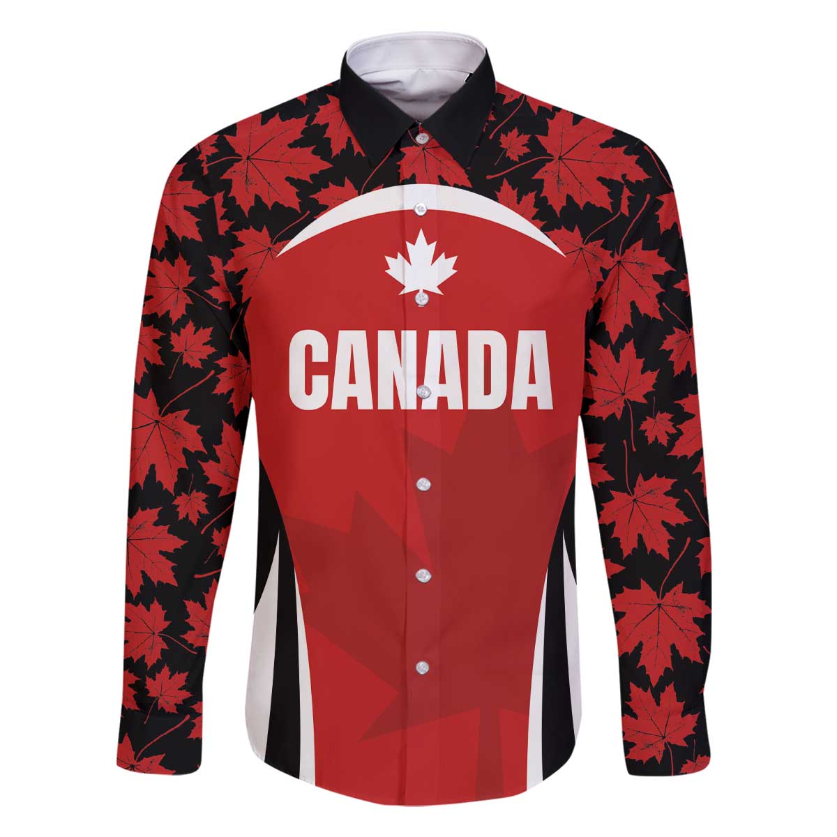 Custom Canada Pacific Rugby 2024 Family Matching Off The Shoulder Long Sleeve Dress and Hawaiian Shirt Maple Pattern Jersey - Wonder Print Shop