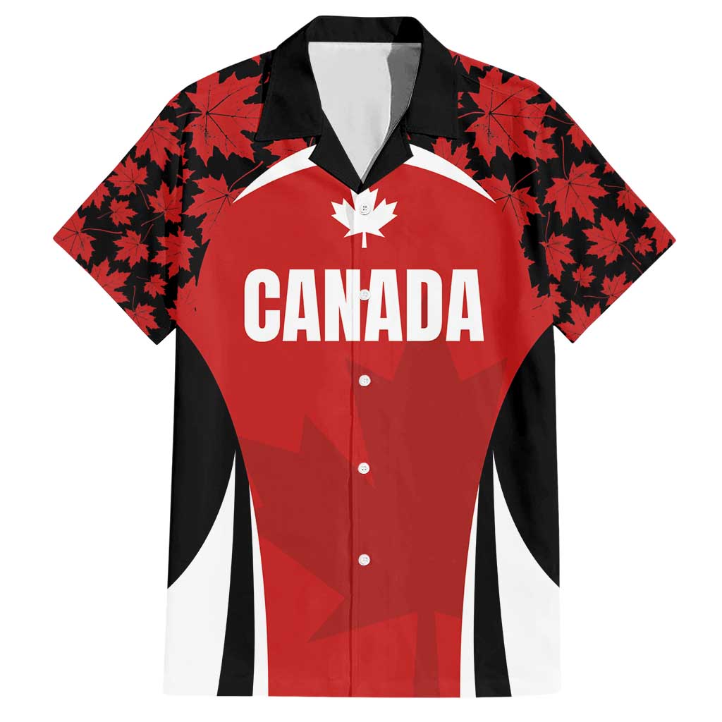 Custom Canada Pacific Rugby 2024 Family Matching Short Sleeve Bodycon Dress and Hawaiian Shirt Maple Pattern Jersey - Wonder Print Shop