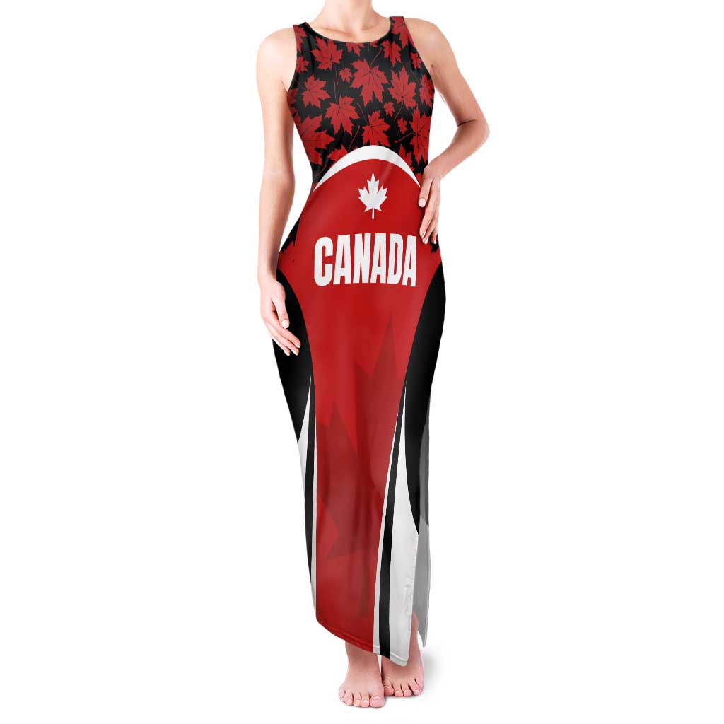 Custom Canada Pacific Rugby 2024 Family Matching Tank Maxi Dress and Hawaiian Shirt Maple Pattern Jersey - Wonder Print Shop