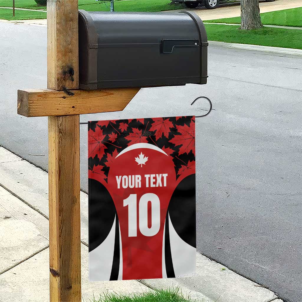 Custom Canada Pacific Rugby 2024 Garden Flag Maple Pattern Jersey - Wonder Print Shop