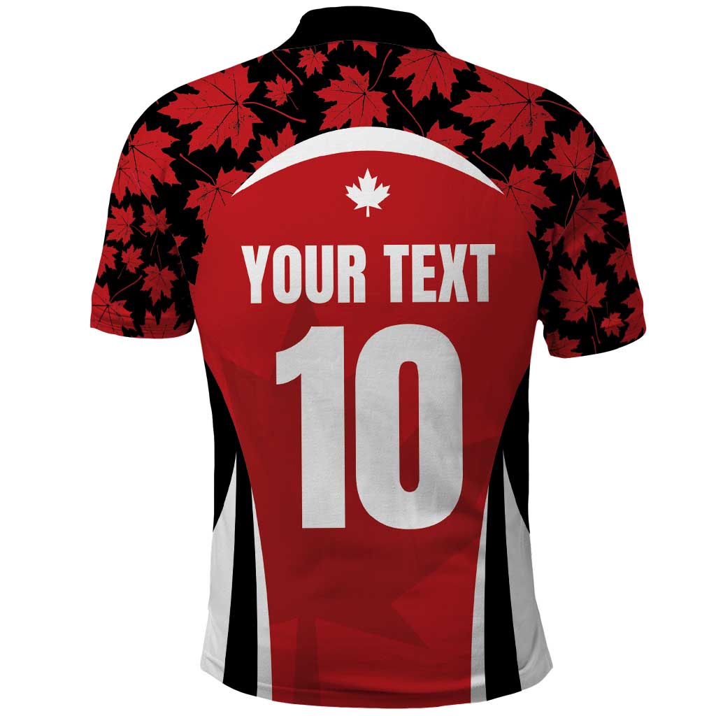Custom Canada Pacific Rugby 2024 Polo Shirt Maple Pattern Jersey - Wonder Print Shop