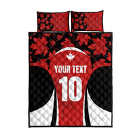 Custom Canada Pacific Rugby 2024 Quilt Bed Set Maple Pattern Jersey - Wonder Print Shop