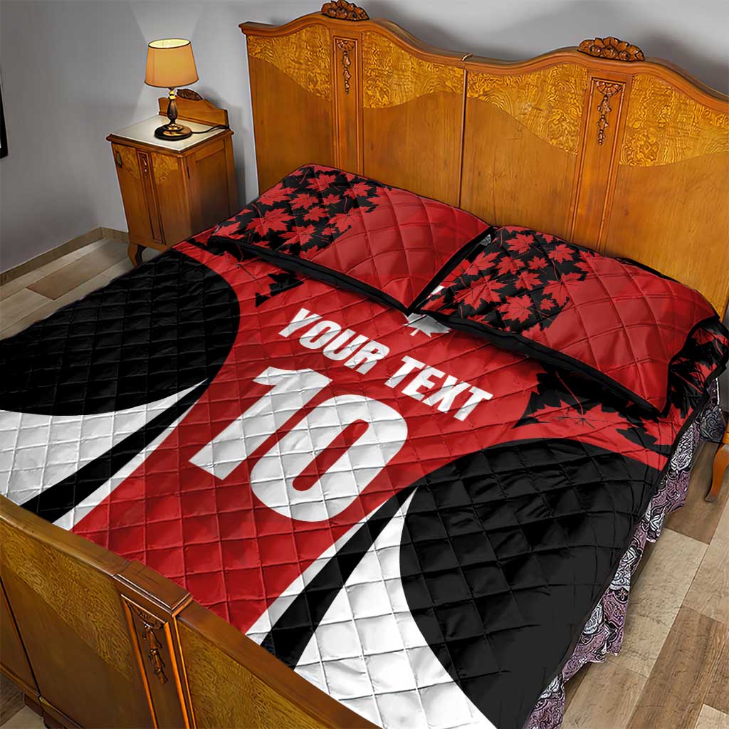 Custom Canada Pacific Rugby 2024 Quilt Bed Set Maple Pattern Jersey - Wonder Print Shop