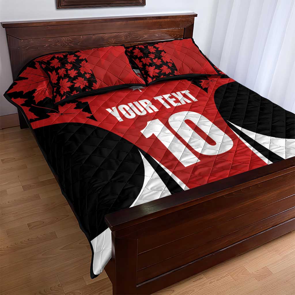 Custom Canada Pacific Rugby 2024 Quilt Bed Set Maple Pattern Jersey - Wonder Print Shop