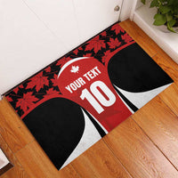 Custom Canada Pacific Rugby 2024 Rubber Doormat Maple Pattern Jersey - Wonder Print Shop