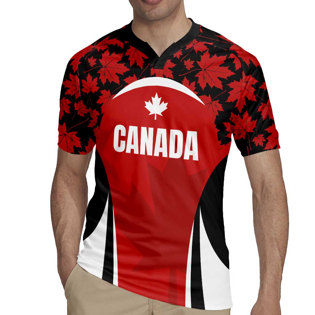 Custom Canada Pacific Rugby 2024 Rugby Jersey Maple Pattern Jersey - Wonder Print Shop
