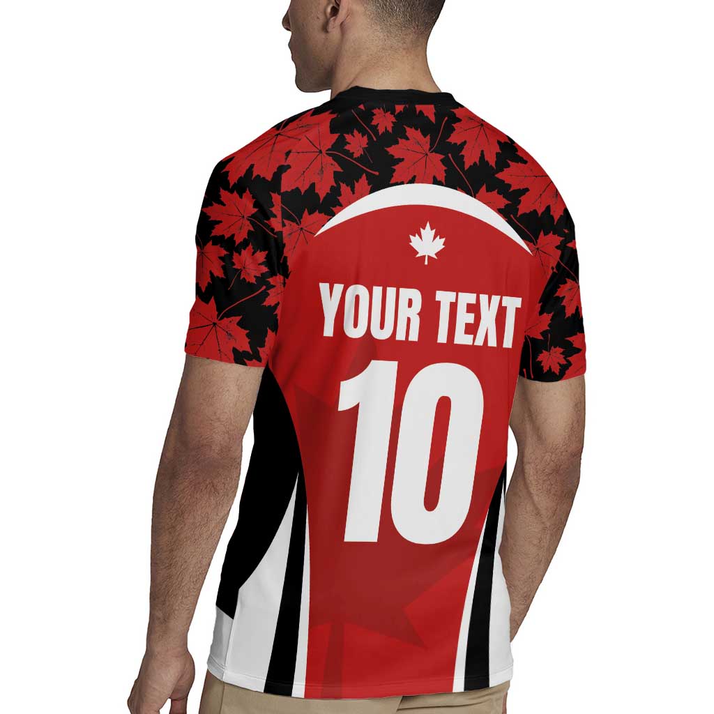 Custom Canada Pacific Rugby 2024 Rugby Jersey Maple Pattern Jersey - Wonder Print Shop