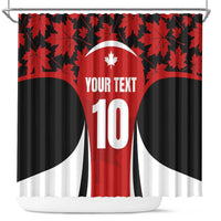 Custom Canada Pacific Rugby 2024 Shower Curtain Maple Pattern Jersey
