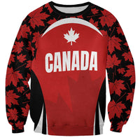 Custom Canada Pacific Rugby 2024 Sweatshirt Maple Pattern Jersey - Wonder Print Shop