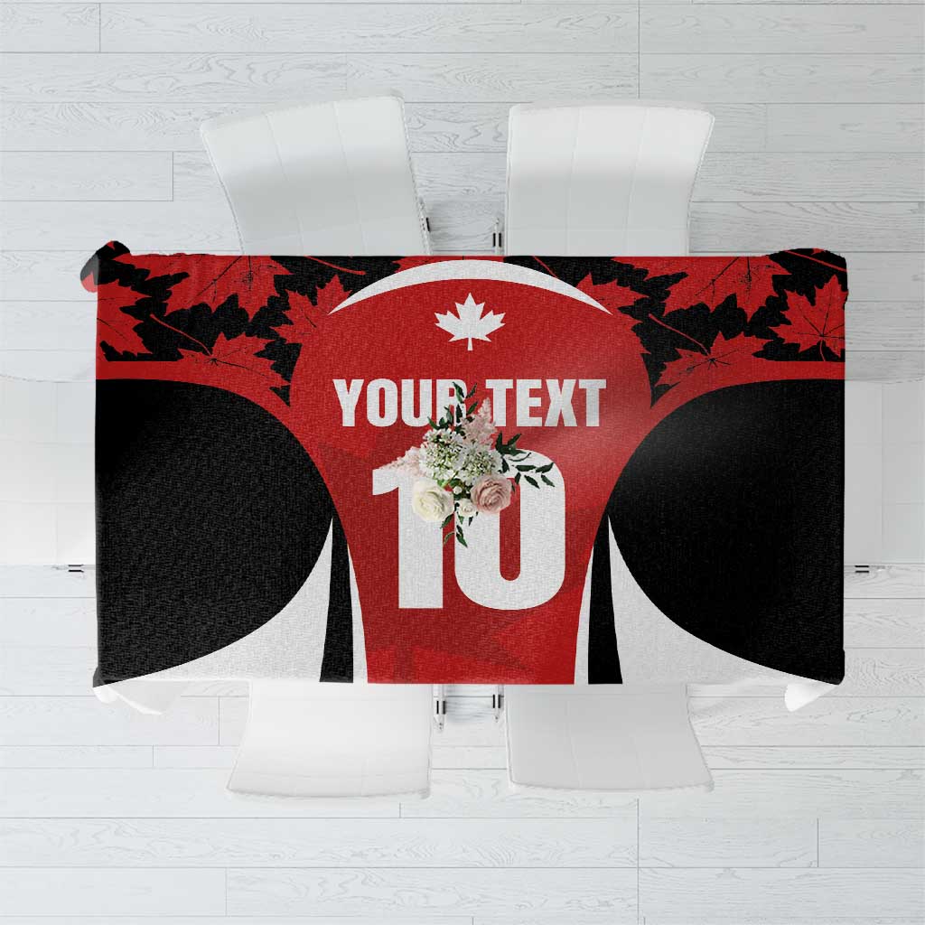Custom Canada Pacific Rugby 2024 Tablecloth Maple Pattern Jersey - Wonder Print Shop