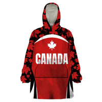 Custom Canada Pacific Rugby 2024 Wearable Blanket Hoodie Maple Pattern Jersey - Wonder Print Shop