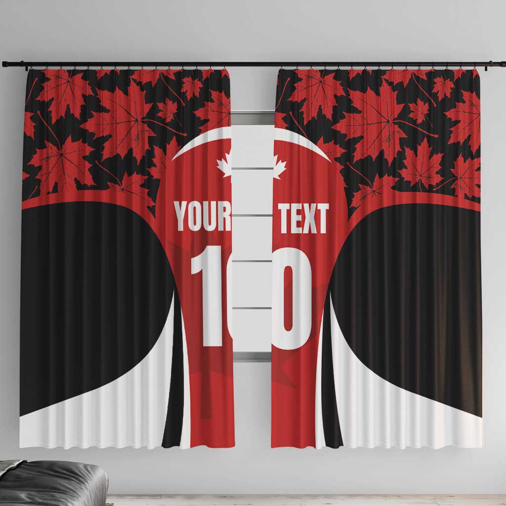 Custom Canada Pacific Rugby 2024 Window Curtain Maple Pattern Jersey - Wonder Print Shop