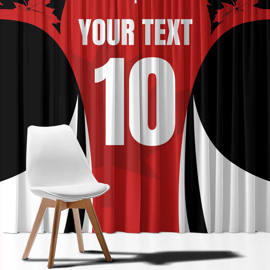 Custom Canada Pacific Rugby 2024 Window Curtain Maple Pattern Jersey - Wonder Print Shop