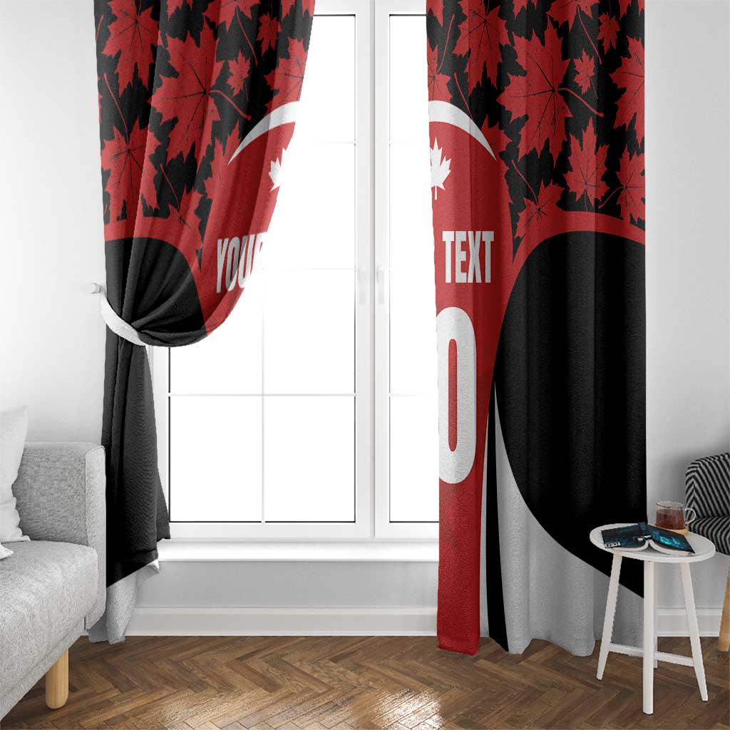 Custom Canada Pacific Rugby 2024 Window Curtain Maple Pattern Jersey - Wonder Print Shop