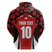 Custom Canada Pacific Rugby 2024 Zip Hoodie Maple Pattern Jersey - Wonder Print Shop