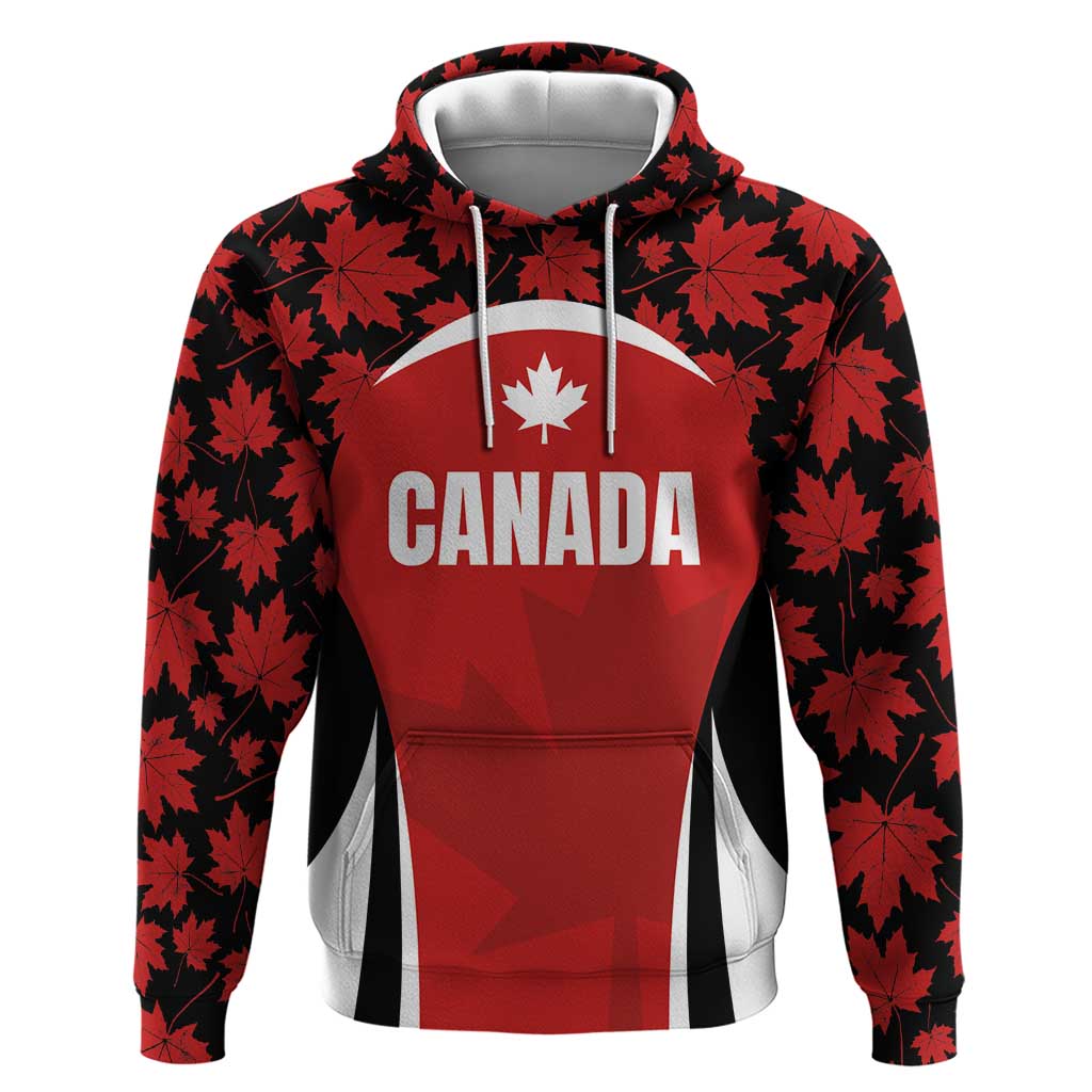 Custom Canada Pacific Rugby 2024 Zip Hoodie Maple Pattern Jersey - Wonder Print Shop